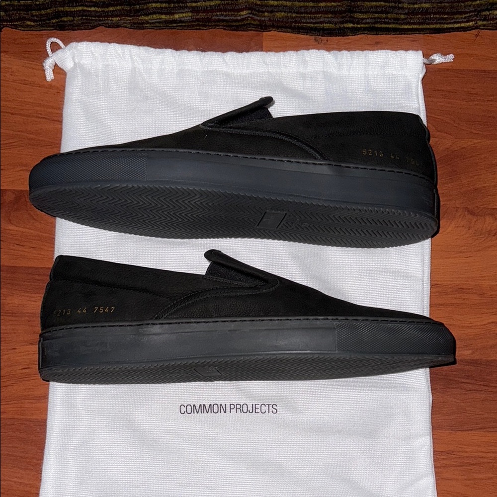 - Common Projects Men's Black Slip-On Shoes